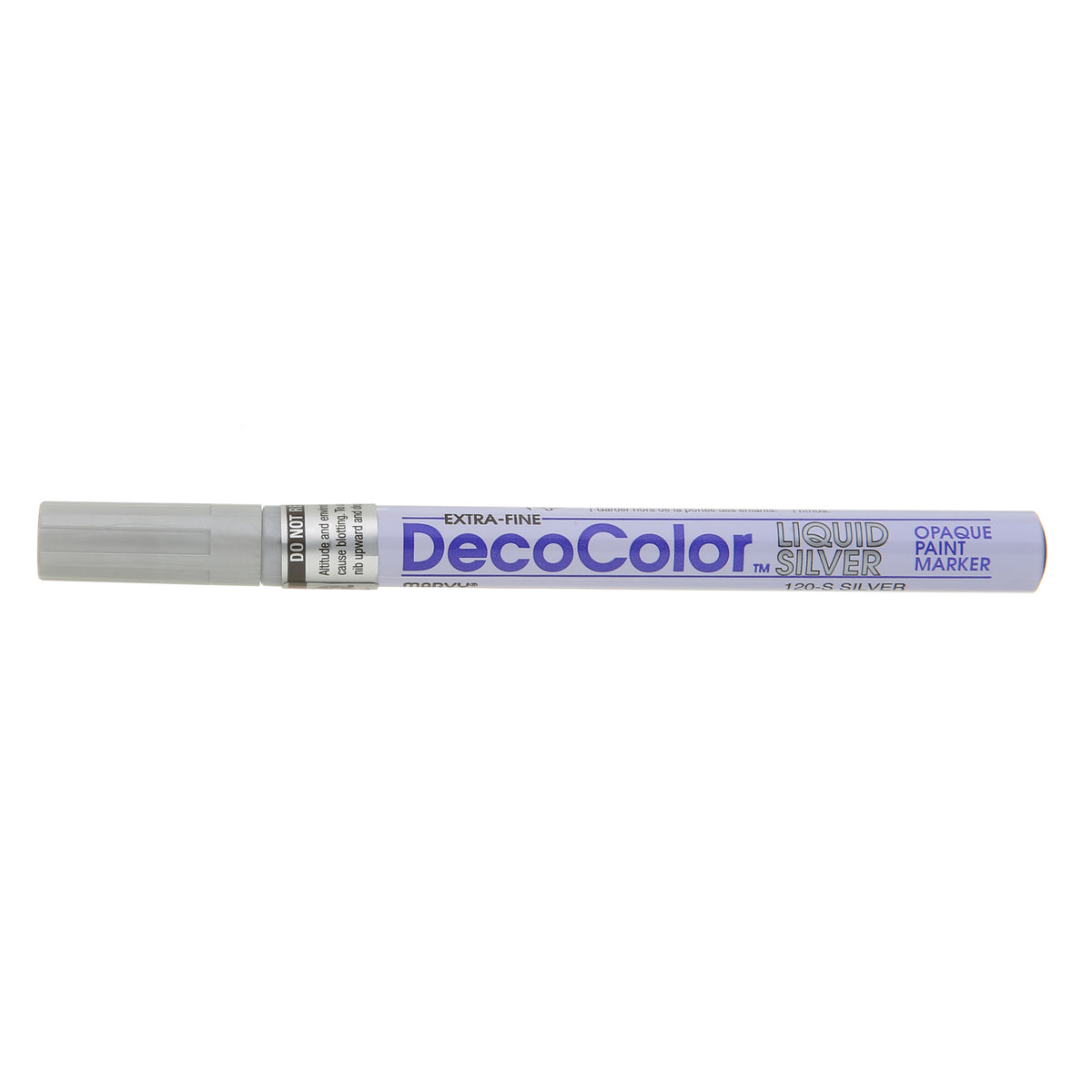 DecoColor Extra Fine Metallic Opaque Paint Marker-Liquid Silver, 1