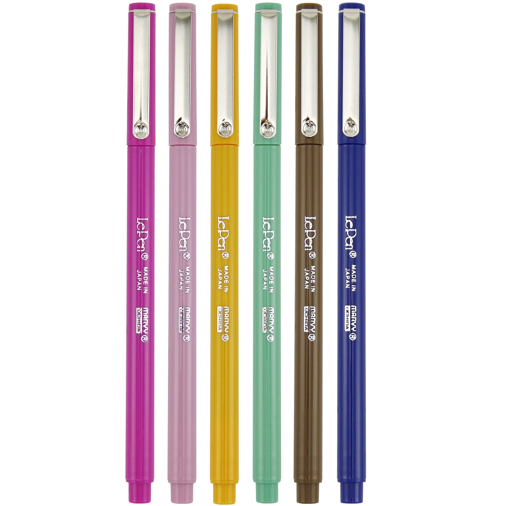 Uchida 430010A , Le Pen, 0.3 Millimeter point, Pen Set, 10 Pack, Multicolor