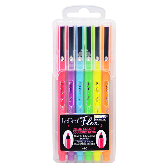 Marvy Fabric Markers - Primary Colors, Set of 6